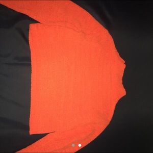 Bright orange neon croptop